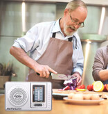 INDIN BC-R2048 Notfallradio mit Batterie - AM FM Radioempfänger - Silber