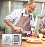 INDIN Radio de emergencia a batería BC-R2011 - Receptor de radio AM FM - Plateado