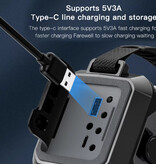 ALLOYSEED Power Bank solare da 12000 mAh e radio di emergenza con dinamo - Torcia integrata - Caricabatterie ricevitore radio - Nero