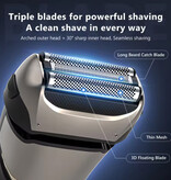 Sejoy Rasoio con display a LED - Tagliacapelli elettrico Tagliacapelli Barba Macchina da barba senza fili - Argento