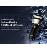 Sejoy Shaver with LED Display - Electric Hair Clipper Beard Trimmer Cordless Shaving Machine - Silver