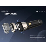 Sejoy Scheerapparaat met LED Display - Elektrsiche Tondeuse Baard Trimmer Draadloos Scheermachine - Zilver