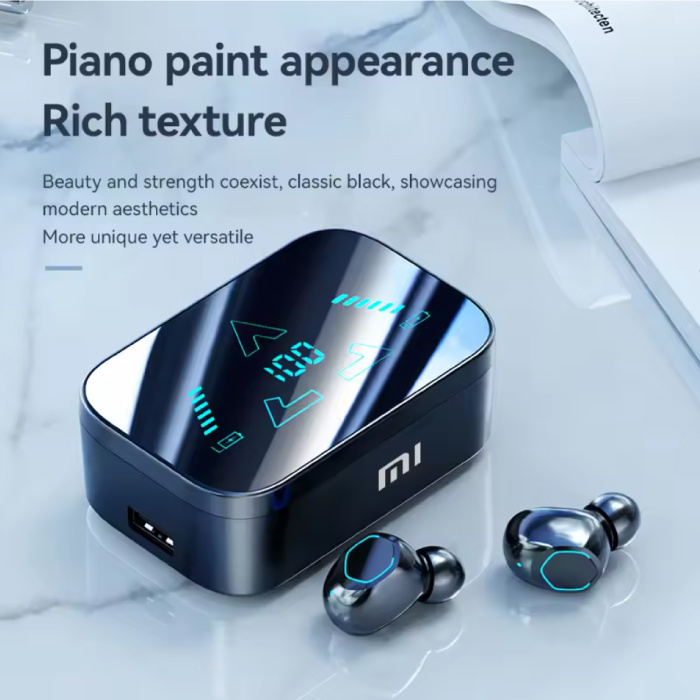 Xiaomi Auriculares inalámbricos M48 - Auriculares con pantalla LED - TWS Bluetooth 5.3 - Blanco