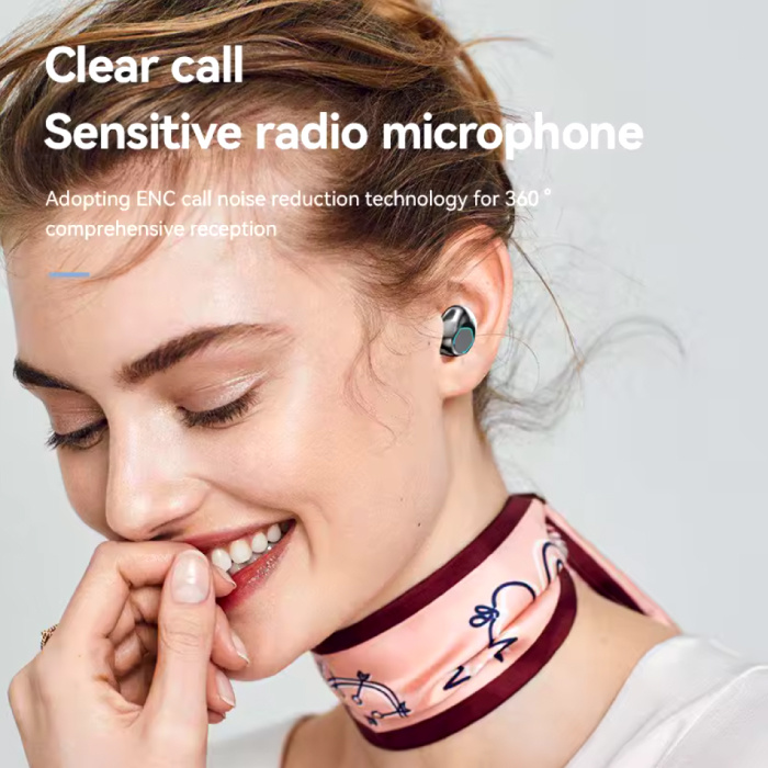 Xiaomi Auriculares inalámbricos M48 - Auriculares con pantalla LED - TWS Bluetooth 5.3 - Blanco