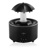 Newstyle V88 Umbrella Cascata decorativa - Illuminazione a LED - Fontana umidificatrice con diffusore di fragranze - Nero