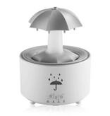 Newstyle Cascade décorative parapluie V88 - Éclairage LED - Fontaine humidificateur diffuseur de parfum - Blanc