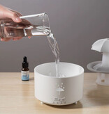 Newstyle Cascade décorative parapluie V88 - Éclairage LED - Fontaine humidificateur diffuseur de parfum - Blanc