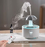 Newstyle Cascade décorative parapluie V88 - Éclairage LED - Fontaine humidificateur diffuseur de parfum - Blanc
