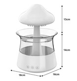 Kinscoter Umidificatore Rain Cloud - Diffusore di aromi Luce notturna - Illuminazione RGB - Marrone
