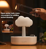 Kinscoter Humidificateur Rain Cloud - Diffuseur d'arômes - Veilleuse - Éclairage RVB - Blanc - Copy