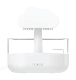 Kinscoter Humidificateur Rain Cloud - Diffuseur d'arômes - Veilleuse - Éclairage RVB - Blanc - Copy
