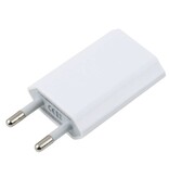 Stuff Certified® Cargador de pared con enchufe para iPhone/iPad/iPod 5V - 1A Cargador USB AC Hogar Blanco