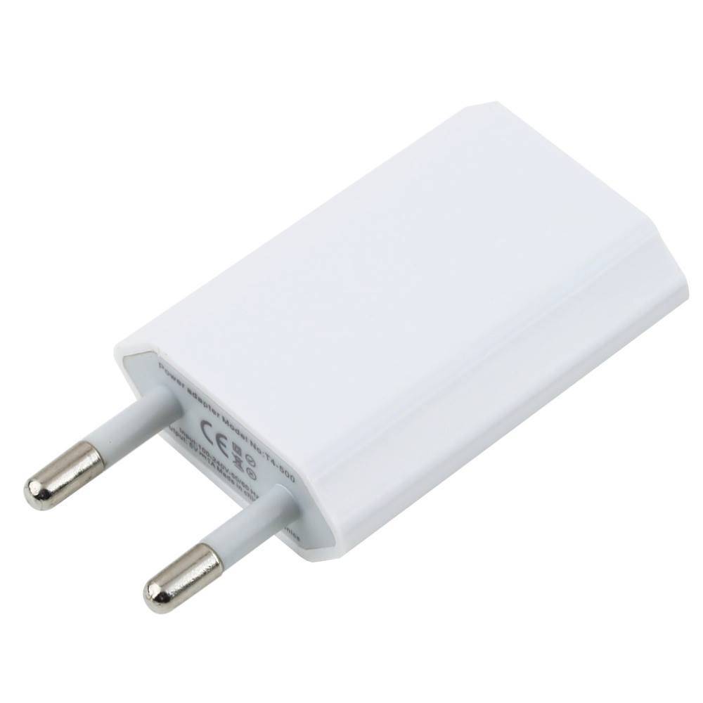 Stuff Certified® Cargador de pared con enchufe para iPhone/iPad/iPod 5V - 1A Cargador USB AC Hogar Blanco