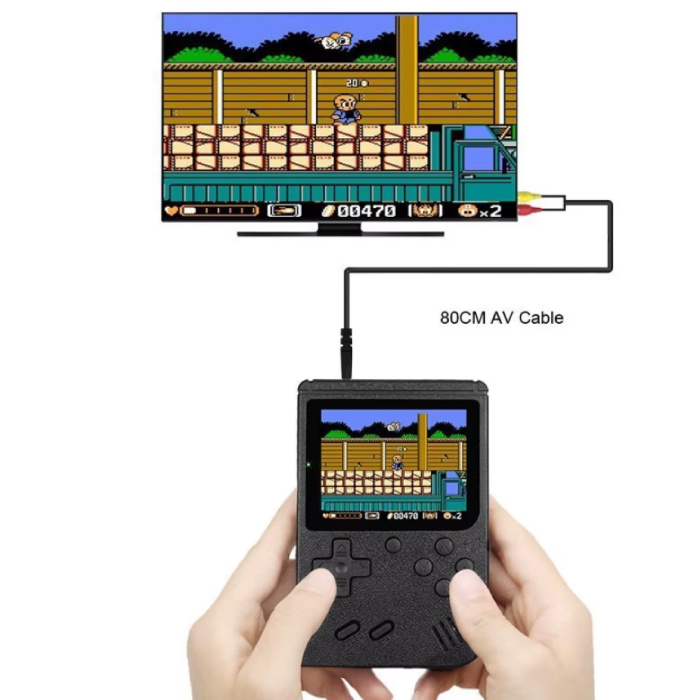 Stuff Certified® 400 w 1 Retro Konsola do Gier Wideo - Mini Przenośny Gamepad - Niebieski