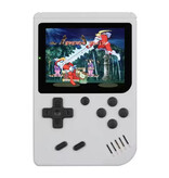 Stuff Certified® 400 in 1 Retro-Videospielkonsole mit P2-Gamepad - Mini Portable - Weiß