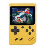 Stuff Certified® Console de jeu vidéo rétro 400 en 1 avec manette de jeu P2 - Mini portable - Jaune