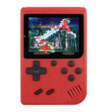 Stuff Certified® Console de jeu vidéo rétro 400 en 1 avec manette de jeu P2 - Mini portable - Rouge