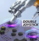 R36S Console de jeux vidéo rétro - Stockage 64 Go - Écran IPS 3,5 pouces - Mini manette de jeu portable - Système Linux - Noir