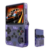 R36S Retro Video Game Console - 128GB Opslagruimte - 3,5 Inch IPS Display - Mini Draagbare Gamepad - Linux Systeem - Blauw