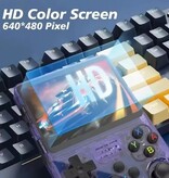 R36S Retro Video Game Console - 128GB Opslagruimte - 3,5 Inch IPS Display - Mini Draagbare Gamepad - Linux Systeem - Oranje