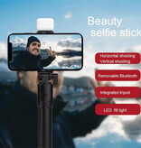 Fomscvka Selfie Stick retrattile - Smartphone Vlog Treppiede Selfie Stick - Rosa