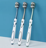 Stuff Certified® 6er-Pack Zahnbürstenset für Erwachsene - Schwarz Blau Grün
