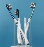 Stuff Certified® Set di spazzolini da denti da 6 pezzi per adulti - Nero Blu Verde