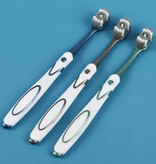 Stuff Certified® 6er-Pack Zahnbürstenset für Erwachsene - Schwarz Blau Grün
