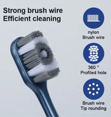 Stuff Certified® 6er-Pack Zahnbürstenset für Erwachsene - Schwarz Blau Grün