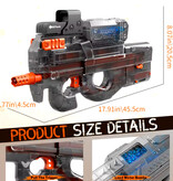 EOTech Pistolet à eau électrique P90 entièrement automatique - Bleu