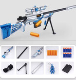 Stuff Certified® Pistola de francotirador de caparazón blando - Modelo M24, juguete de espuma, color azul