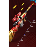 Stuff Certified® Miękka skorupa Bullet Sniper - piankowa zabawka M24 Model Shooter - niebieska