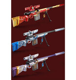 Stuff Certified® Pistola de francotirador de caparazón blando - Modelo M24, juguete de espuma, color azul