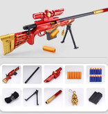 Stuff Certified® Pistola de francotirador de caparazón blando - Modelo M24, juguete de espuma, color rojo