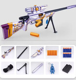 Stuff Certified® Soft Shell Bullet Sniper - Model M24 Zabawkowy pistolet - Fioletowy