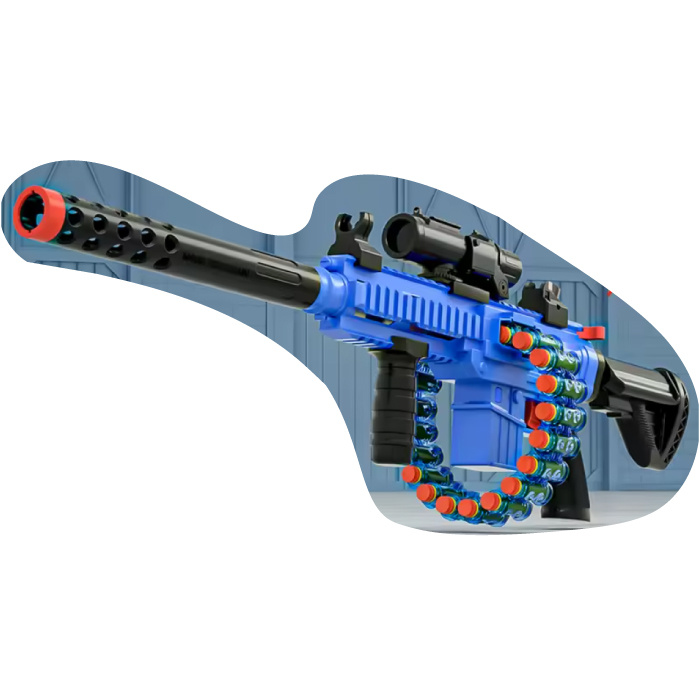 Stuff Certified® Soft Shell Bullet Geweer - M416 Model Speelgoed Pistool - Blauw