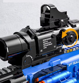 Stuff Certified® Rifle de bala de concha blanda - Modelo M416 - Pistola de juguete - Azul