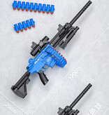 Stuff Certified® Fucile a proiettile Soft Shell - Modello M416 Pistola giocattolo - Blu