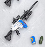 Stuff Certified® Soft Shell Bullet Geweer - M416 Model Speelgoed Pistool - Wit
