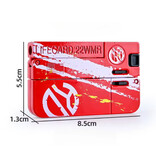 Stuff Certified® Lifecard Vouwbaar Soft Bullet Pistool - Speelgoed Shell Geweer - Zwart Blauw Rood