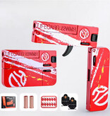 Stuff Certified® Lifecard Vouwbaar Soft Bullet Pistool - Speelgoed Shell Geweer - Rood