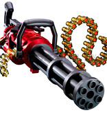 Stuff Certified® Pistola a proiettile morbido - Sentry Rail Gatling Gun modello giocattolo Shell Gun - Rosso