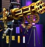 Stuff Certified® Pistolet à balles souples - Pistolet Gatling - Doré