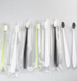 Stuff Certified® Cepillo de dientes ecológico - Limpieza manual ultrafina y suave - Blanco