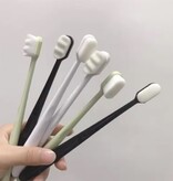 Stuff Certified® Umweltfreundliche Zahnbürste - Ultrafeine, weiche Reinigung, manuell - Schwarz