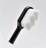 Stuff Certified® Umweltfreundliche Zahnbürste - Ultrafeine, weiche Reinigung, manuell - Schwarz