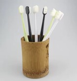 Stuff Certified® Brosse à dents écologique - Manuel de nettoyage doux ultra-fin - Rose