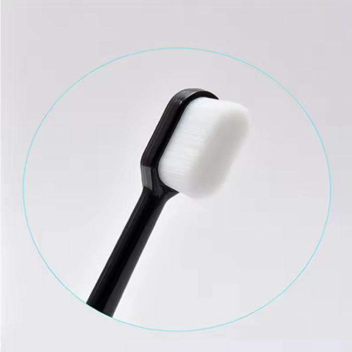 Stuff Certified® Ekologiczna szczoteczka do zębów - Ultrafine Soft Cleaning Manual - Czarna
