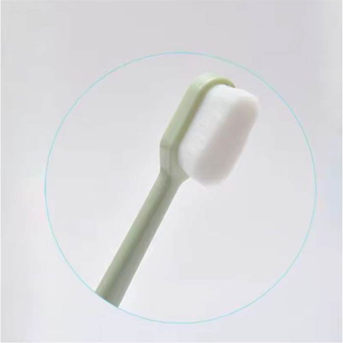 Stuff Certified® Cepillo de dientes ecológico - Limpieza manual ultrafina y suave - Verde