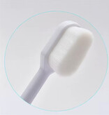Stuff Certified® Brosse à dents écologique - Nettoyage manuel ultra-fin et doux - Blanc